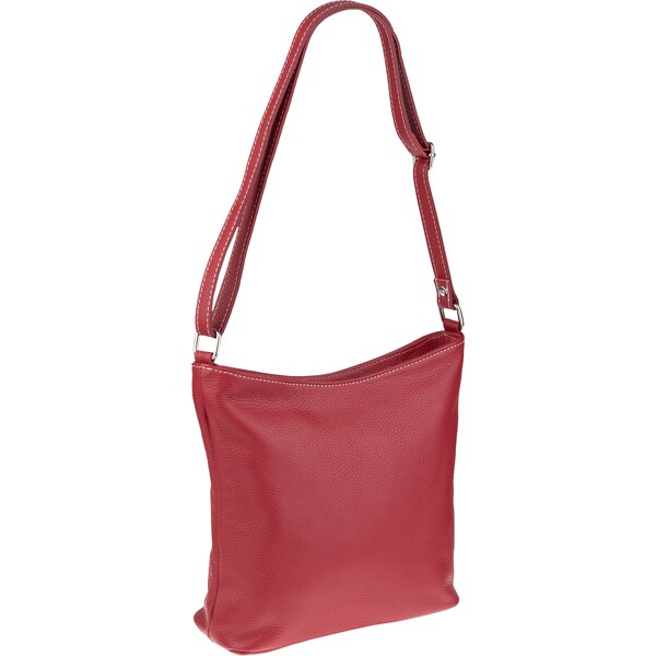 Červená kožená talianska crossbody kabelka Ebe Rossa NovaKabelka.sk 7354070