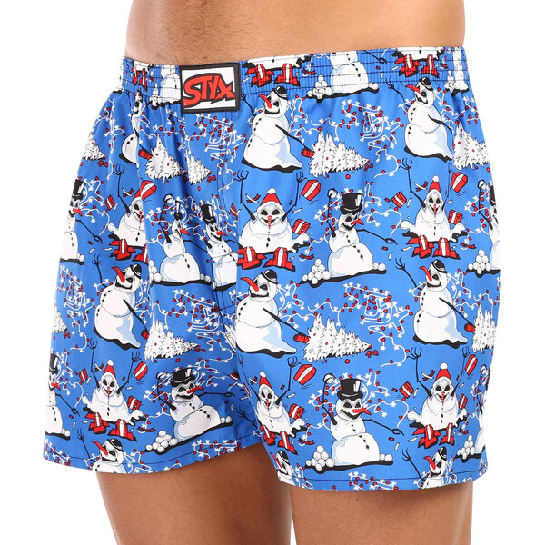 Pánske trenky Styx art klasická guma Vianoce snehuliaci (A1751) 45545814