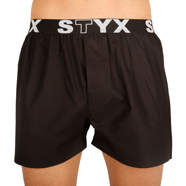 3PACK pánske trenky Styx športová guma čierne (3B960) 45569436