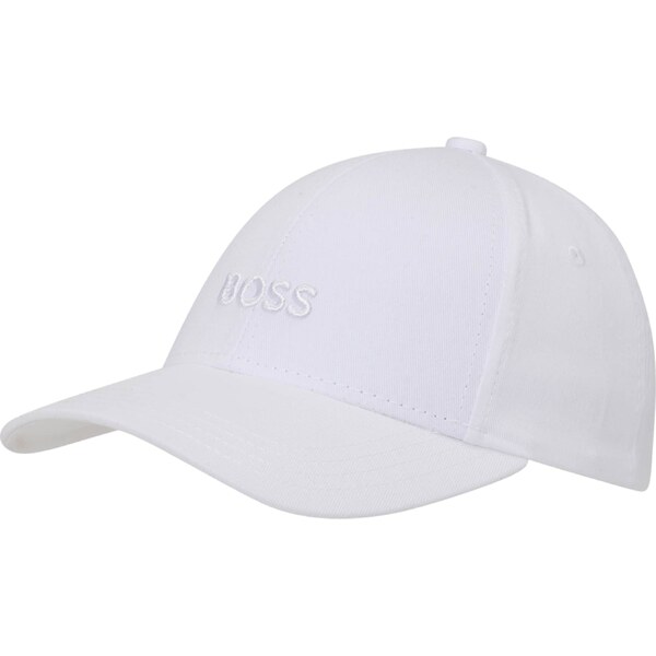 BOSS Čiapka Zed šedobiela 46536760