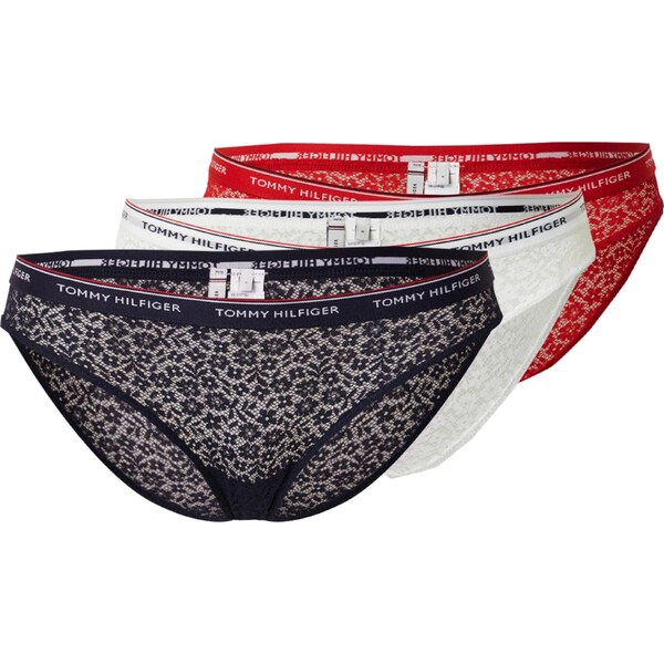 Tommy Hilfiger Underwear Nohavičky červená / čierna / biela 48983496