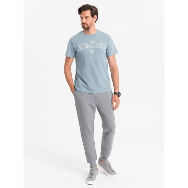 Ombre Mens ottoman fabric sweatpants - gray 50521816