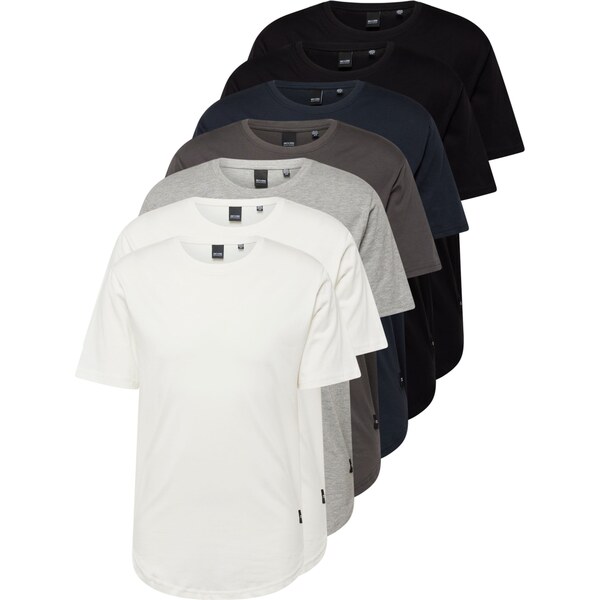 Only & Sons Tričko ONSMatt tmavomodrá / sivá melírovaná / čierna / 61973891