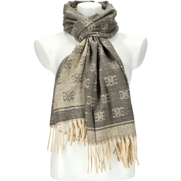 Cashmere Dámsky šedý teplý dlhý zimný šál 208x66 cm 45666163