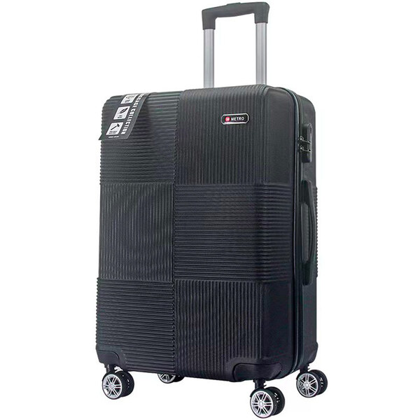cestovný kufr METRO LLTC3/3-L ABS - čierna 62192555