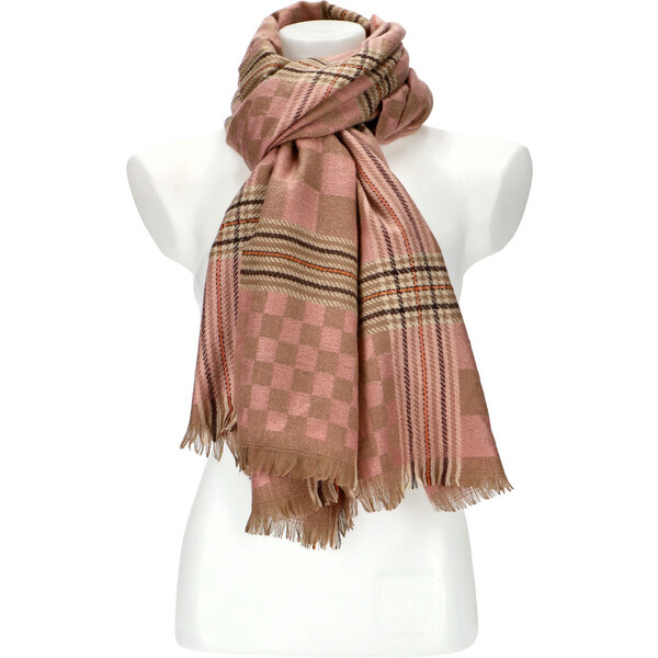 Cashmere Dámsky staroružový teplý dlhý zimný šál 194x71 cm 45670377