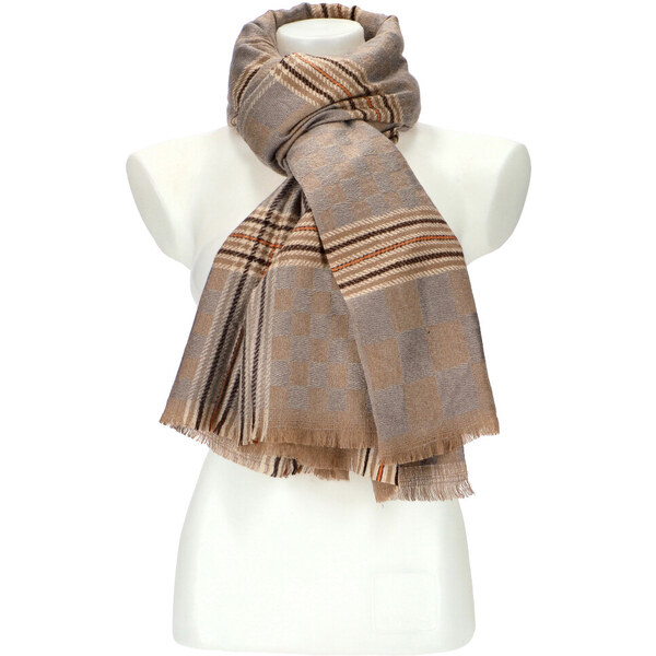 Cashmere Dámsky šedý teplý dlhý zimný šál 194x71 cm 45670378