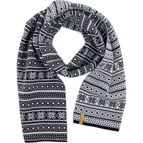 Vlnený šál Vlnka B02 čierna veľkosti oblečenia Uni 45671812