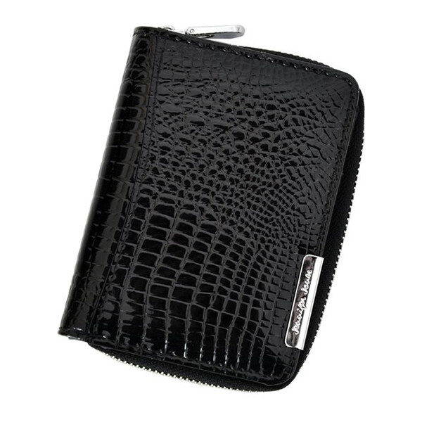 Jennifer Jones Kožená čierna malá dámska peňaženka RFID 45698305