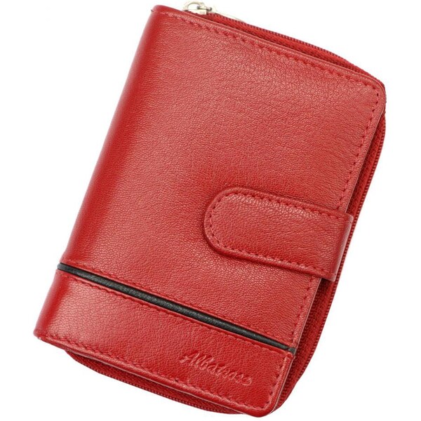 Albatross Kožená červená matná dámska peňaženka 45698315
