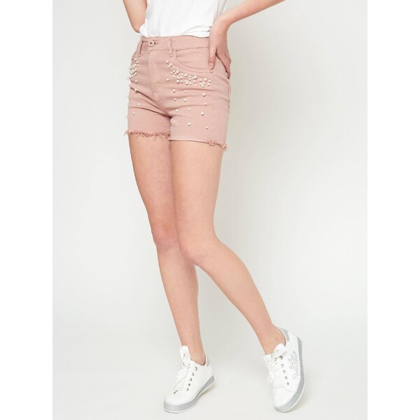 DS FASHION Shorts with pearls powder pink 50590917