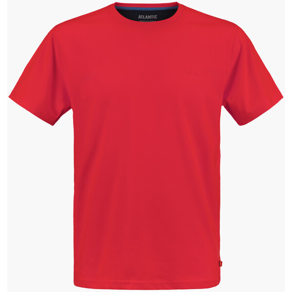 Pánske tričko s krátkym rukávom ATLANTIC - svetlo červené 50659768