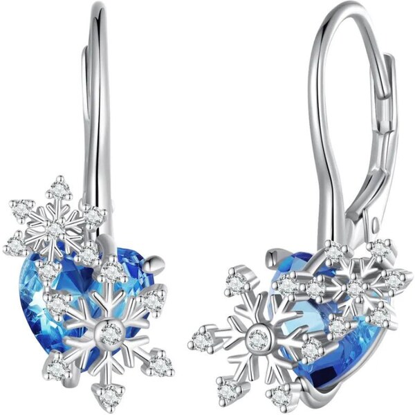 Olivie Strieborné náušnice SNEHOVÁ VLOČKA 7768 45769403