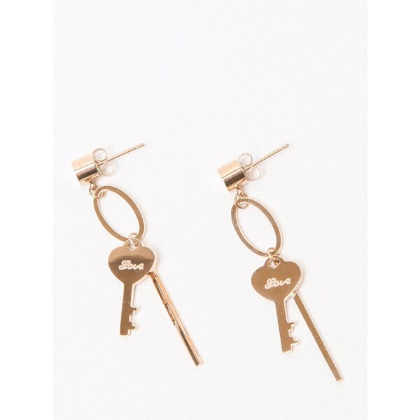 Yups Earrings hanging gold key 50520478