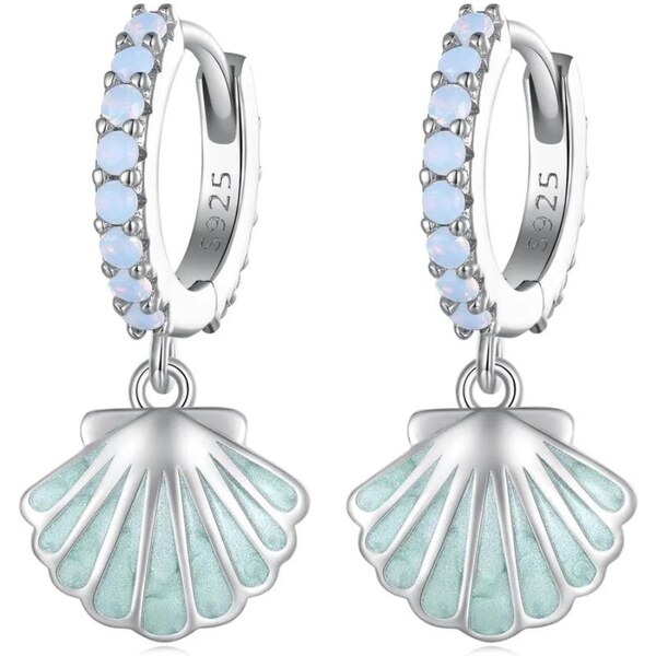 Olivie Strieborné náušnice MUŠĽA 7771 45769406