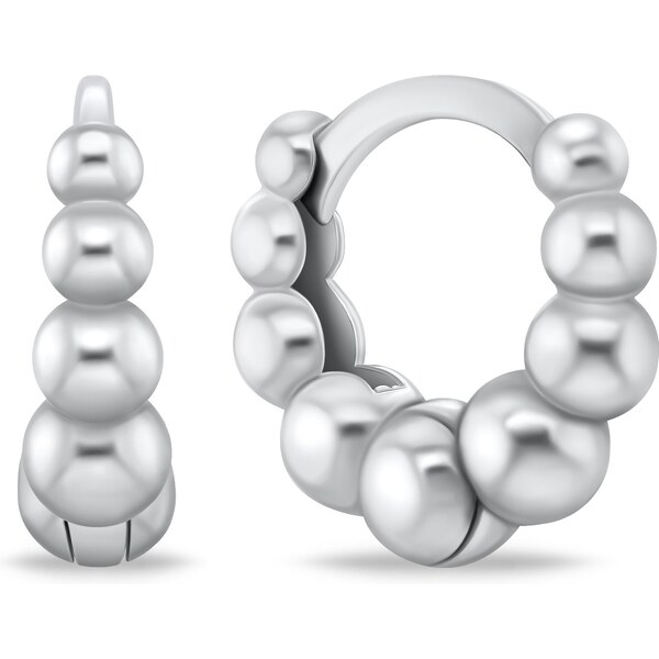 Brilio Silver Originálne kruhové náušnice EA875W 66582686