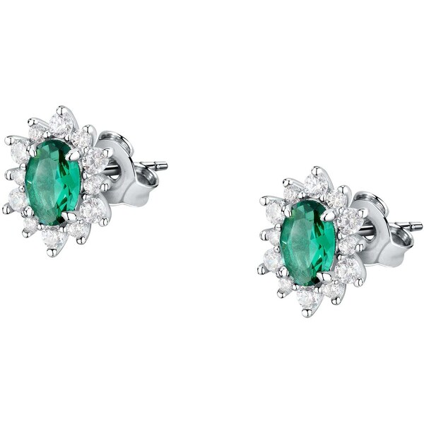 Morellato Strieborné kôstkové náušnice so zirkónmi Tesori SAIW153 66580354