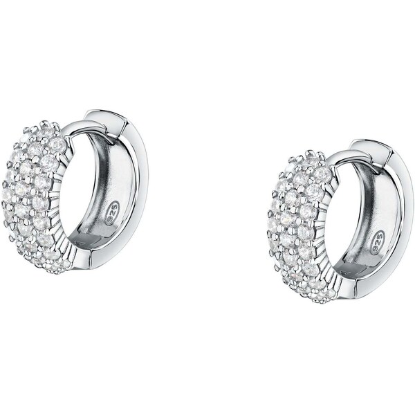 Morellato Pôvabné strieborné náušnice kruhy so zirkónmi Tesori SAIW144 66583083