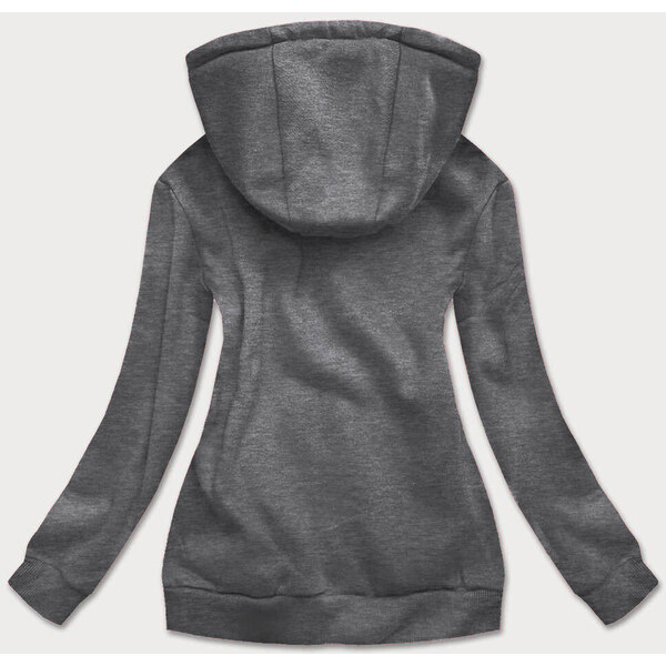 J.STYLE Tmavosivá dámska športová mikina (W03-5) 65955234