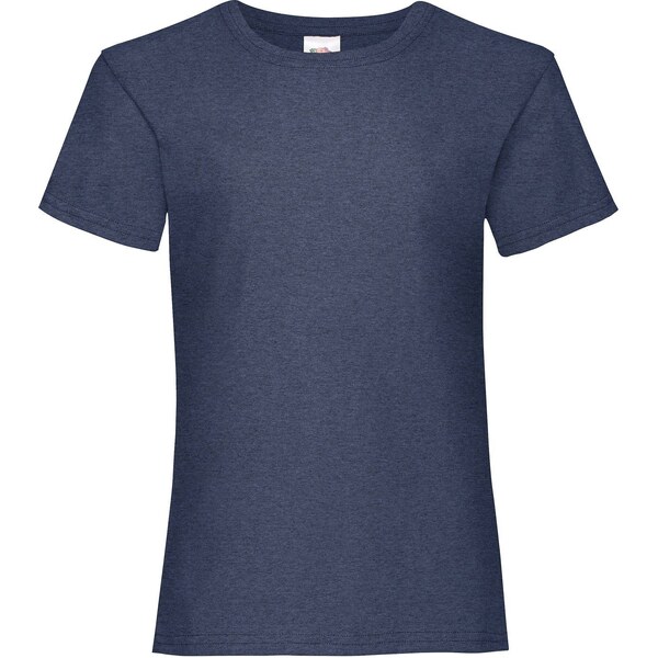 Navy Girls T-shirt Valueweight Fruit of the Loom 50521787
