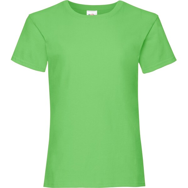 Valueweight Fruit of the Loom Girls Green T-shirt 50521784