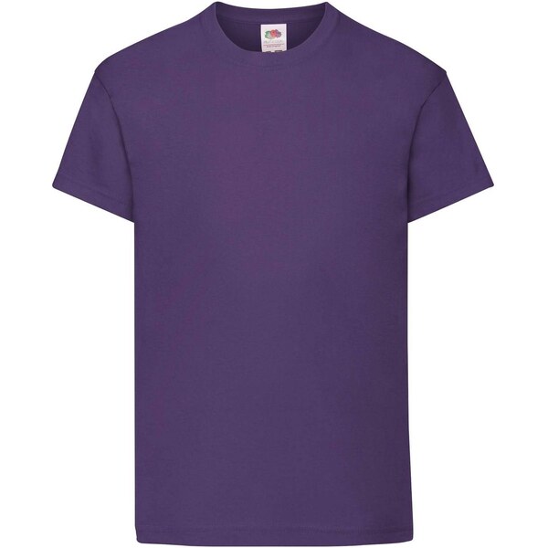 Purple Childrens T-shirt Original Fruit of the Loom 50574673