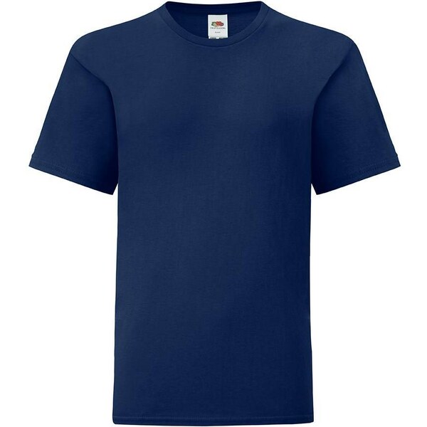Námornícky modré detské tričko z česanej bavlny Fruit of the Loom 50589706