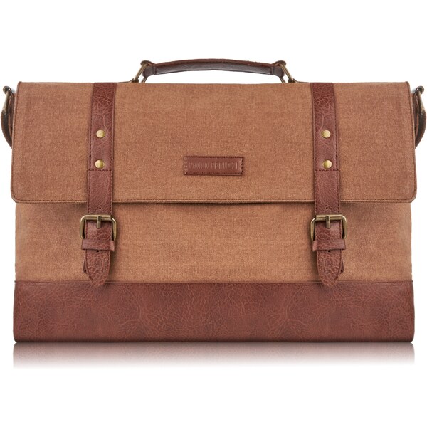 PAOLO PERUZZI Pánska taška do práce A4 E-09-BR | hnedá E-09-BR 45794349