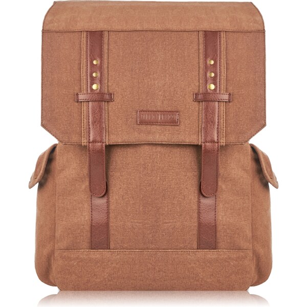 PAOLO PERUZZI Pánsky batoh na notebook A4 | hnedá E-03-BR 45794352