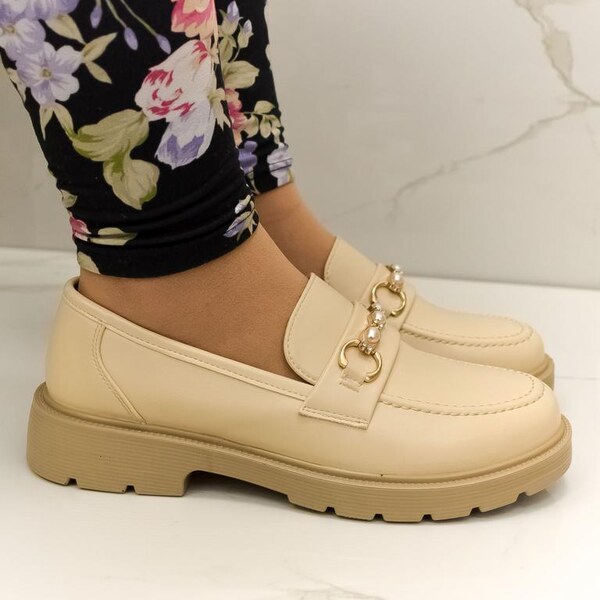 LESTA Dámske béžové mokasíny AITANA 45813854