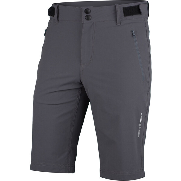 Northfinder Pánske strečové kraťasy HORAC sivá 23257488