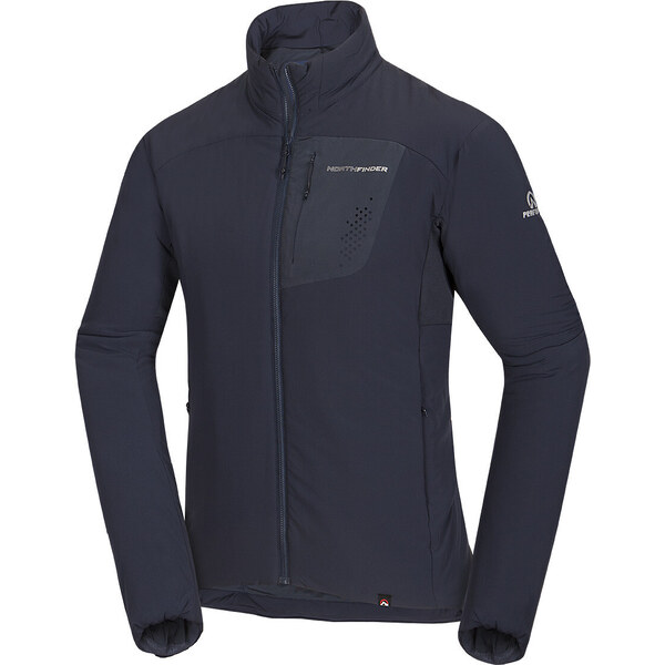 Northfinder Pánska bunda ľahká zatepľujúca Polartec SMREK modrá 18405045