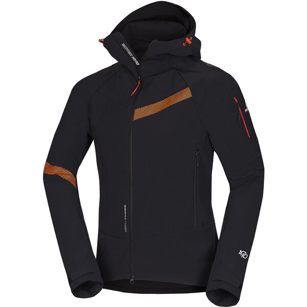 Northfinder Pánska strečová softshellová bunda LOMNICKY čierna 36211658