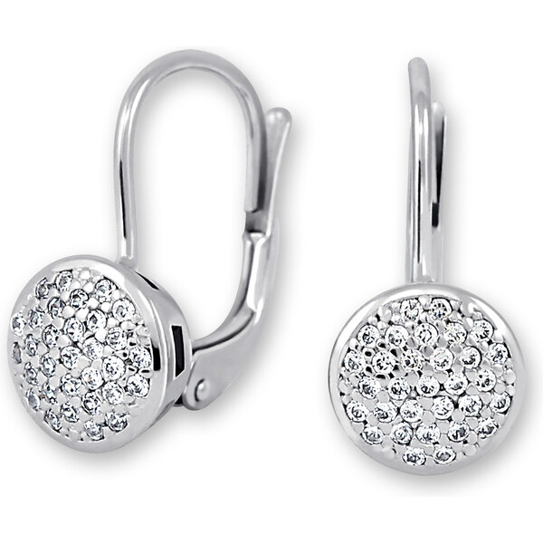 Soliter Žiarivé náušnice z bieleho zlata so zirkónmi 239 001 00623 07 66589176