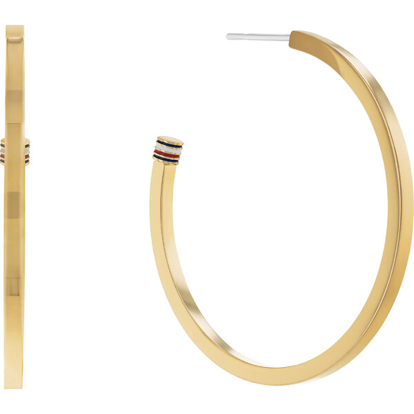 Tommy Hilfiger Nadčasové pozlátené kruhové náušnice 2780774 66582364