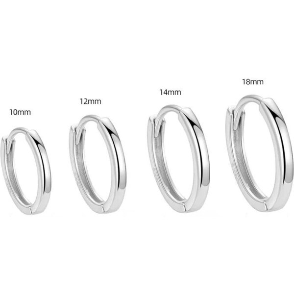 Olivie Strieborné 14mm KRÚŽKY 7791 45880883