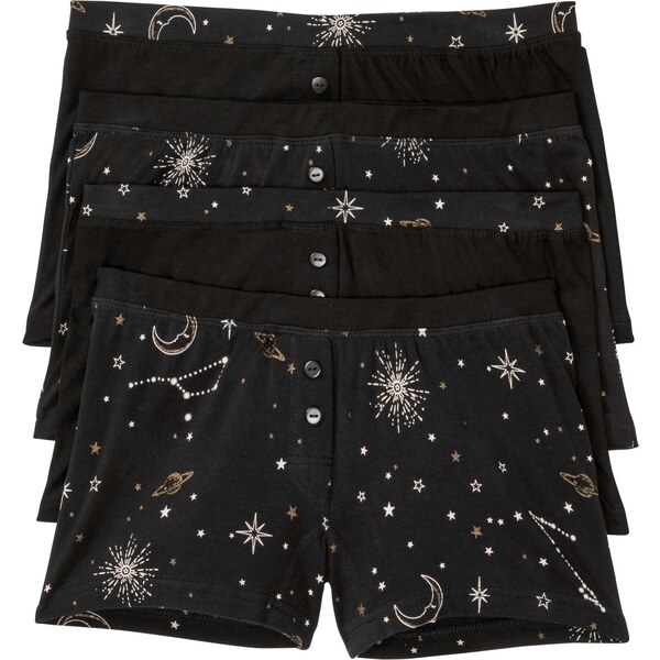 bonprix Dámske boxerky (4 ks), farba čierna 45853368