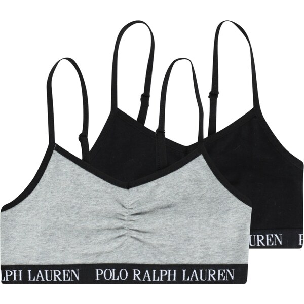 Polo Ralph Lauren Podprsenka sivá melírovaná / čierna / biela 45854311
