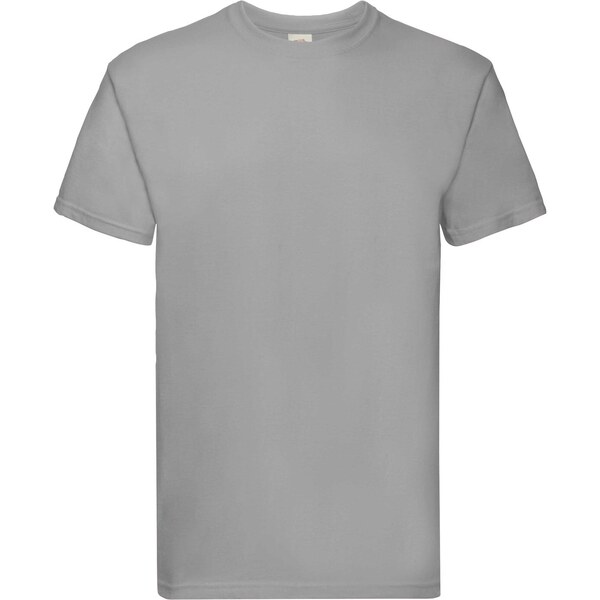 Super Premium Fruit of the Loom Mens Grey T-shirt 50507436