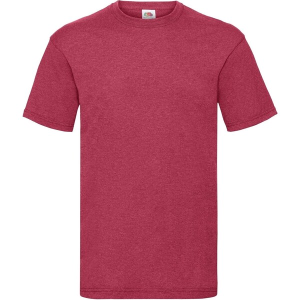 Mens Red T-shirt Valueweight Fruit of the Loom 50576701