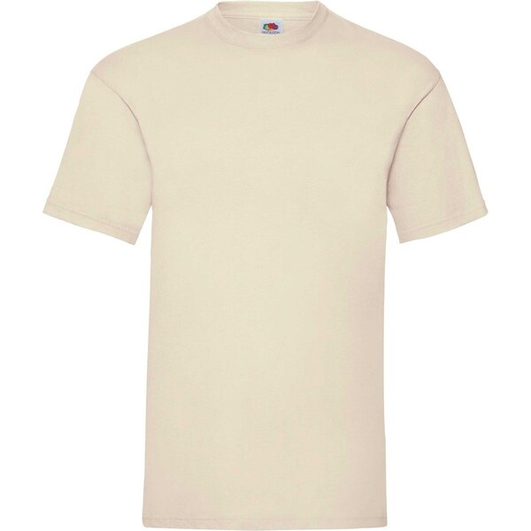 Beige Mens T-shirt Valueweight Fruit of the Loom 50592739