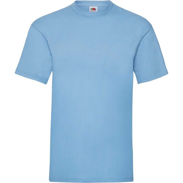 Mens Blue T-shirt Valueweight Fruit of the Loom 50576577