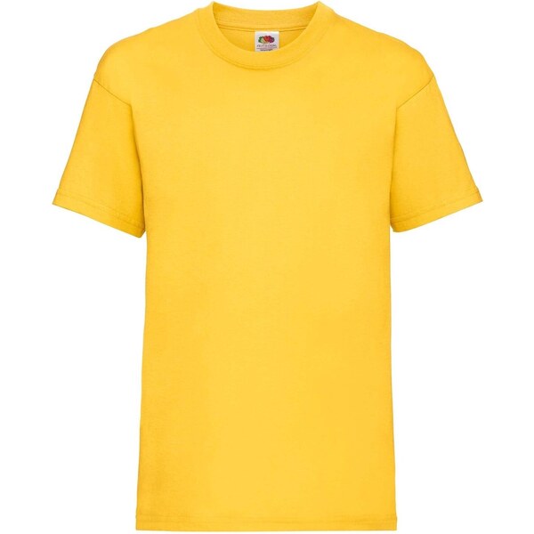 Yellow Cotton T-shirt Fruit of the Loom 50576691