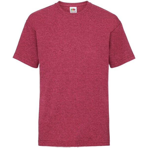 Red Fruit of the Loom Cotton T-shirt 50509181