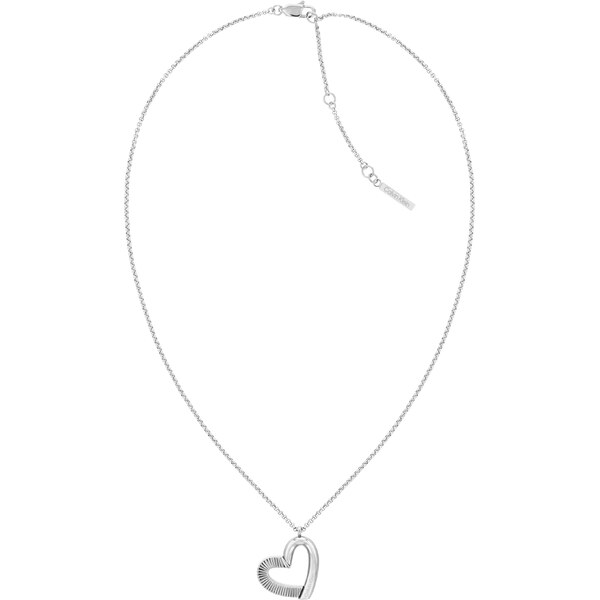 Calvin Klein Slušivý oceľový náhrdelník so srdiečkom Minimalist Hearts 67122693
