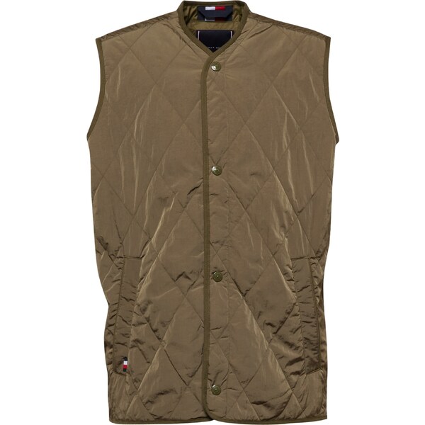 TOMMY HILFIGER Vesta kaki / červená / biela 46082919