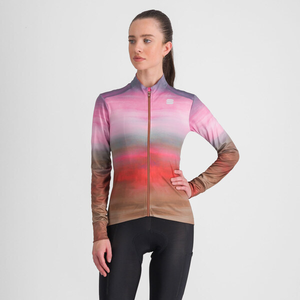 Sportful FLOW SUPERGIARA dámsky THERMAL dres cayenna red pink 58444144