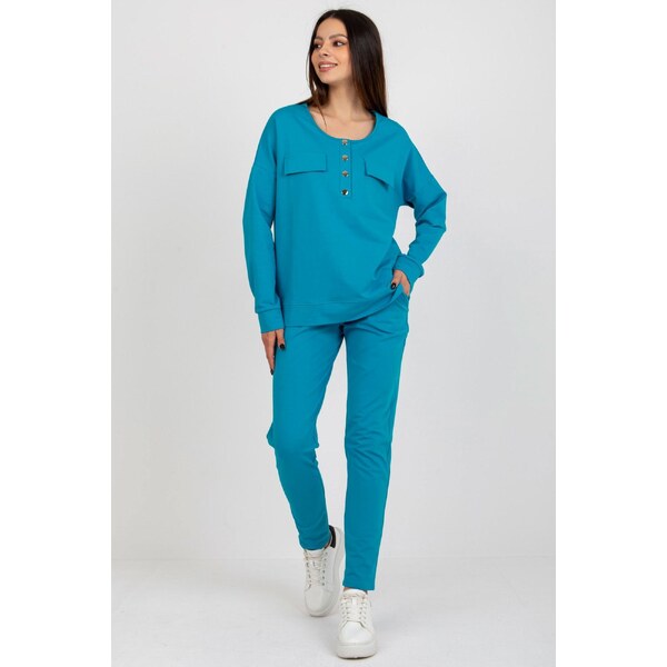 MladaModa Tepláková súprava model 31506 svetlomodrá 46490844