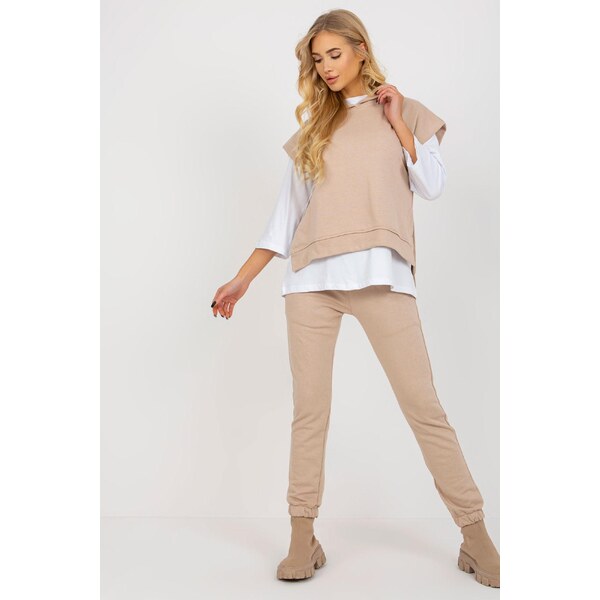 MladaModa 3-dielny komplet mikiny, blúzky a teplákov model 76464 46490966