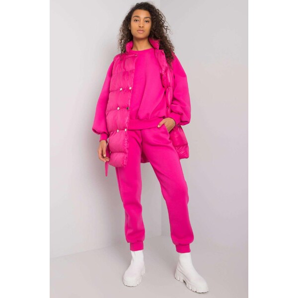 MladaModa 3-dielny komplet mikiny, vesty a teplákov model 64696 46491021